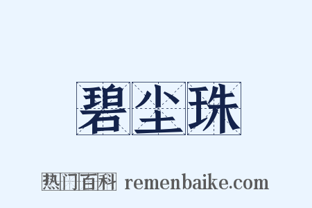 碧尘珠是什么意思的图片